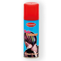 Carnaval verkleed haarverf/spray   rood   125 ml   kinderen en volwassenen   makkelijk uitwassen