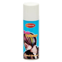 Carnaval verkleed haarverf/spray   wit   125 ml   kinderen en volwassenen   makkelijk uitwassen
