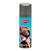 Carnaval verkleed haarverf/spray   zilver   125 ml   kinderen en volwassenen   makkelijk uitwassen