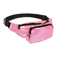 Carnaval verkleed Heuptasje   slangenprint   licht roze   volwassenen   foute party
