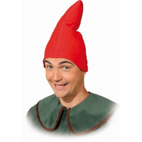 Merkloos Carnaval verkleed hoed Kabouter   puntmuts   rood   volwassene   verkleed als kaboutertjes   sprookj