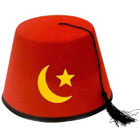 Carnaval verkleed hoedje   Fez   rood   Marokkaans   Turks   Arabisch   volwassenen