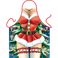 Carnaval verkleed keuken of bbq schort   Sexy Kerstvrouw   cadeau   Dames