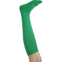 Carnaval verkleed kniekousen/lange sokken   groen   maat 41 47   volwassenen   kleding
