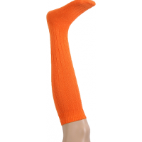 Carnaval verkleed kniekousen / lange sokken   oranje   maat 41 47   volwassenen   kleding