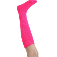 Carnaval verkleed kniekousen/lange sokken   roze   maat 41 47   volwassenen   kleding