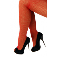Carnaval verkleed netpanty   rood   voor dames   maat M/L