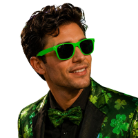 Carnaval verkleed party bril   groen   volwassenen   kunststof   gangster / rock and roll / karakter