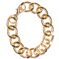 Carnaval verkleed Pimp/Gangster thema armband   goud   Verkleedkleding accessoires   kunststof