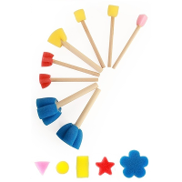 Carnaval/verkleed Schmink figuursponsjes   8x stuks   sponsjes   grimeren