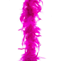Carnaval verkleed veren Boa   kleur fuchsia roze   2 meter   Verkleedkleding accessoires