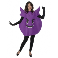 Merkloos Carnavalskostuum gemene emoticon volwassenen
