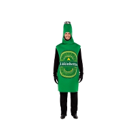 Carnavalskostuum groene bierfles volwassenen