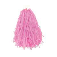 Cheerball   met ringgreep   roze   28 cm   pompom   Cheerleader verkleed accessoires