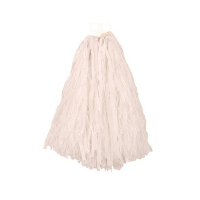 Cheerball   met ringgreep   wit   28 cm   pompom   Cheerleader verkleed accessoires