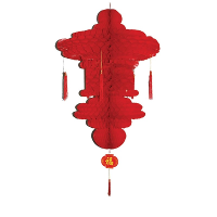 Chinese lampion hangdecoratie 90 x 60 cm   Rood   Thema versieringen landen