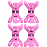 Clenchy Hoekklemmen slingerklemmen   4x stuks   roze   kunststof   ophangen van feest versiering