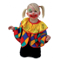 Clown verkleed poncho   voor peuters   verkleedkleding   Carnaval