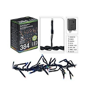 Clusterverlichting   gekleurd   384 led lampjes   535 cm   8 functies   kerstverlichting