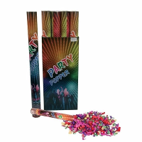 Confetti kanon in een kleurenmix   Papieren confetti shooter   80 cm   feestartikelen