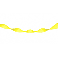 Crepe papier feestslinger   neon geel   18 meter   Verjaardag of thema versiering
