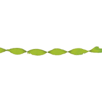 Crepe papier slinger   lime groen   6 meter   feestartikelen en versiering