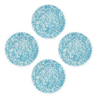 Crow Canyon Home Dinerborden Splatter   Set van 4   Turquoise