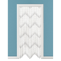 Deurgordijn met Kralen   Zwart   Druppel Design   90x200 cm   Stijlvolle Roomdivider