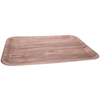 Merkloos Dienblad/serveerblad   43 x 32 cm   bamboe hout   rechthoekig