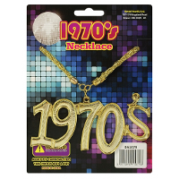 Disco Seventies verkleed ketting   jaren 70 thema   carnaval   kunststof