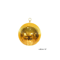 Disco spiegel bal   goud   30 cm   feestdecoraties   versiering