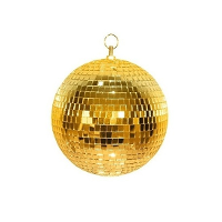 Disco spiegel bal   goud   Dia 20 cm   Versiering