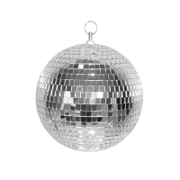 Disco spiegel bal   zilver   Dia 20 cm   Versiering