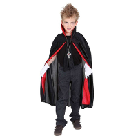 Dracula carnaval/Halloween cape   voor kinderen   vampier verkleed accessoire   zwart