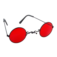 Dracula/vampier verkleed bril   rood   glas   Halloween/carnaval verkleed accessoires