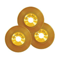 Drie gouden platen 3 stuks 23 cm