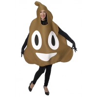 Drol/Poep emoticon verkleedkleding kostuum   bruin   volwassenen   carnaval   one size