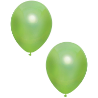 Feest ballonnen   metallic groen   10x stuks   30 cm   verjaardag versiering