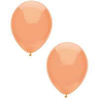 Feest ballonnen   metallic perzik   10x stuks   30 cm   verjaardag versiering