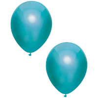 Feest ballonnen   metallic petrol   10x stuks   30 cm   verjaardag versiering