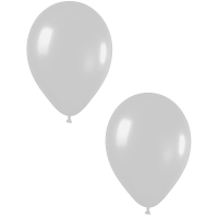 Feest ballonnen   metallic zilver   10x stuks   30 cm   verjaardag versiering