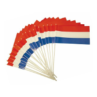 Feest zwaaivlaggetje   Nederlandse vlag   20 x 30 cm   kunststof   handvlaggetjes   Holland