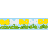 Feestslinger Lente bloemen   300 cm   bloemen slinger   papier   brandvertragend