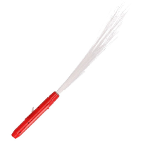 Fiber LED licht stick   rood   Lichtgevende feestartikelen   Light sticks   40 cm