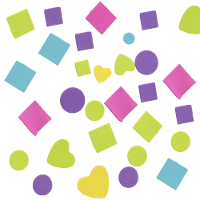 Foam stickers   196x   vormen   stickers kinderen   knutselen