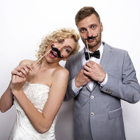 Fotoprop Snorren   6x stuks   Bruiloft   huwelijk   photobooth props