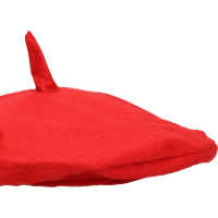Franse baret   1x   rood   polyester   voor volwassenen   Carnaval accessoires