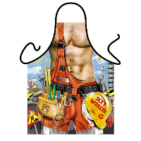 Fun Keukenschort   sexy bouwvakker   volwassenen   polyester