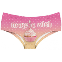 Fun ondergoed cupcake print dames   hipster   one size   polyester