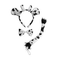 Funny Fashion 3 delige koeien verkleedset   voor volwassenen   Dierenpak accessoires